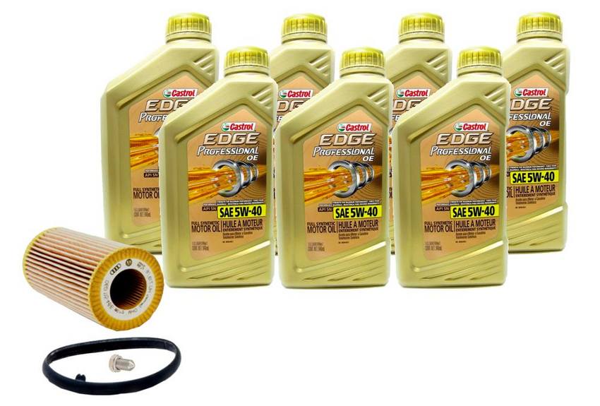 VW Engine Oil Change Kit - (5W-40) (7 Quart) N90813202